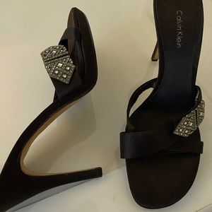 Calvin Klein Evening Dress Sandal  Rhinestone detail
